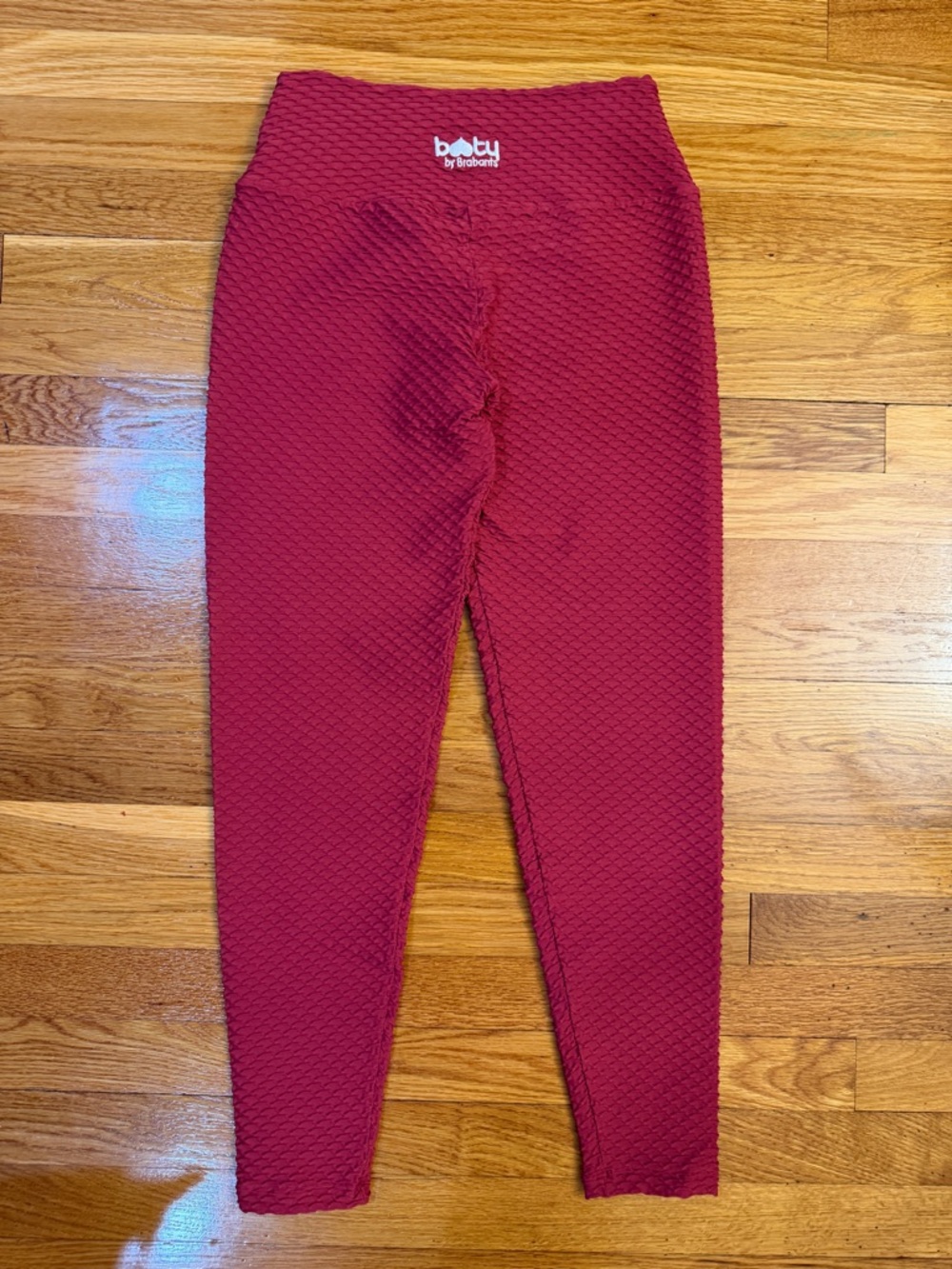 Booty by Brabants Maroon Textured Leggings